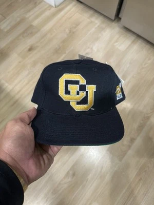 Sombrero de lana negro vintage años 90 CU Boulder Colorado Buffaloes especialidades deportivas Foto 1 de 4