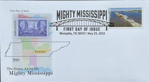 Goodman's Art Cachet 5698 Estados entre el poderoso río Mississippi Tennessee  - Imagen 1 de 1