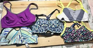 Lot Of 5 Victoria's Secret VSX Sports Bras Sz 32B. Different Colors - Picture 1 of 16