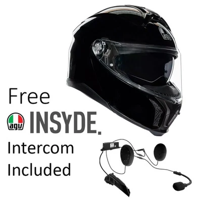 AGV TourModular Solid - Gloss Black with FREE INSYDE intercom worth £270 - Image 1 of 4