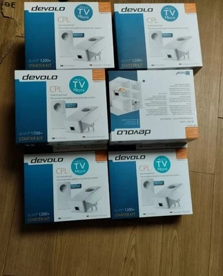 CPL DEVOLO 1200 DLAN, 2 ADAPTATEURS,2 FICHES JR45 COMPATIBLE  À TOUTES LES BOX - Bild 1 von 4