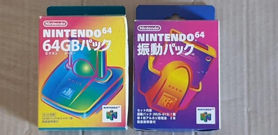 Nintendo 64 NTSC J Japan Gameboy Transfer Pack & Rumble Pack Boxed VGC Rare Set - Image 1 of 4
