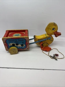 Vintage Fisher Price Duck Music Box with Pull String - Picture 1 of 5