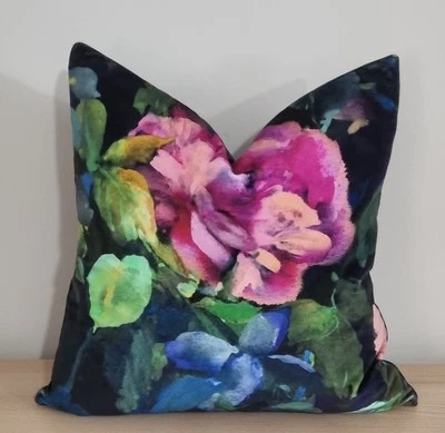 Designers Guild Gertrude Rose Fuchsia Cushion Cover 45x45 cm - Image 1 of 3