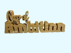 Dolly Parton Cup Of Ambition Wooden Letter Sign - Signed, Butterfly, Wall Decor - Picture 1 of 11