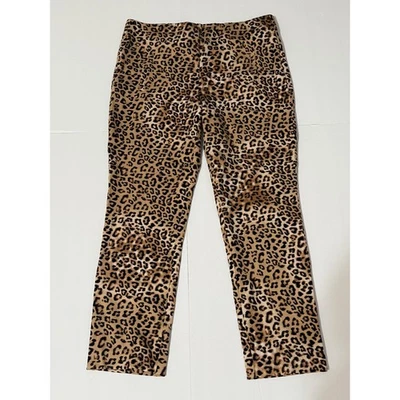 Chico's Animal Print Pull-On Pants, Size 0.5P - Image 1 of 4