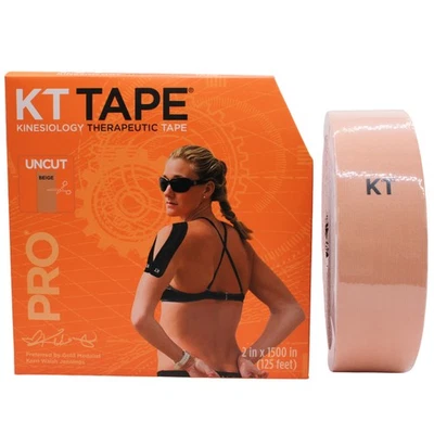 KT Tape PRO Kinesiology Therapeutic Athletic Tape 125ft Uncut Roll Stealth Beige - Image 1 of 4