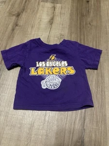Los Angeles Lakers NBA Purple & Gold Vintage Basketball T-Shirt Baby Toddler 2T - Picture 1 of 6