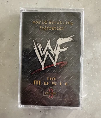 WWF The Music Vol. 3 1998 Cassette – Attitude Era Factory Sealed WWE The Rock - Image 1 of 3