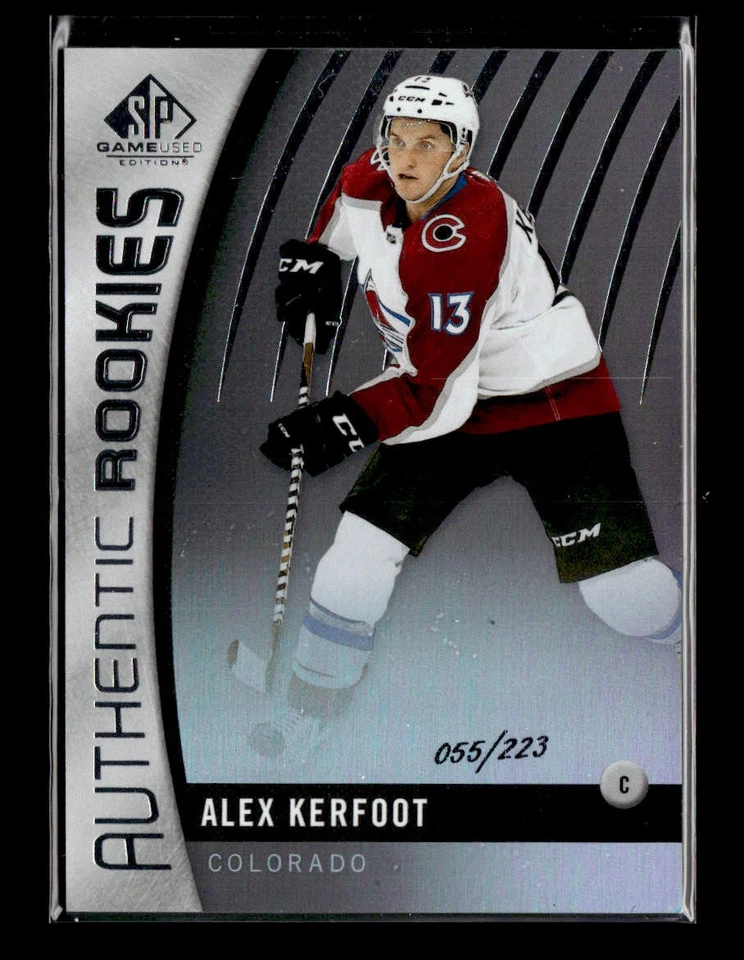 2017-18 SP Game Used #114 Alex Kerfoot Authentic Rookies Rainbow #/223 - Image 1 of 2