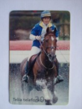 SCHEDA TELEFONICA Svezia TELIA TELEFONKORT 3O  phone card horse cavallo 