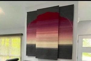 XL 3 Panel Tapestry Wall Hanging “August Moon” By Lori dill Kocher - Picture 1 of 4