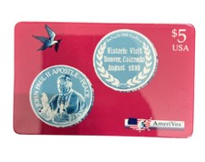 $5 AmeriVox Pope John Paul II 1993 Historic Colorado Visit Phone Card