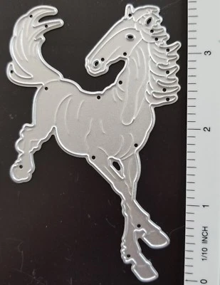 JUMPING RACING HORSE DIE, METAL DIE, VAQUERO, VAQUERA,  Foto 1 de 2