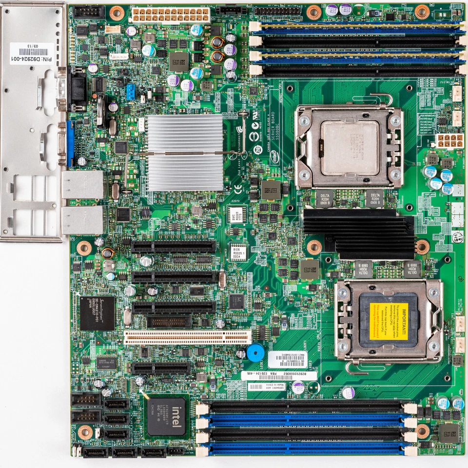 Placa madre Intel S5500BC doble zócalo LGA1366 ATX DDR3 ECC Xeon doble LAN IPMI Foto 1 de 4