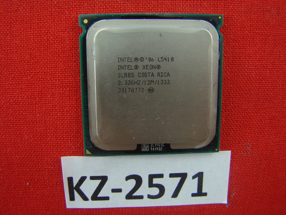 Intel Xeon L5410 SLBBS Quad Core 2.33 GHz 12 MB L2 Socket 771 1333 MHz #KZ-2571 - Image 1 of 1