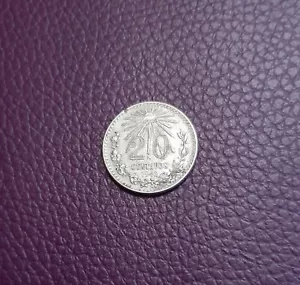 1942 mexico 20 centavos 0.720 Silver Coin - Picture 1 of 3