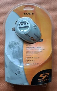 NEW Sony SRF-M85V S2 Sports Armband Radio AM/FM/Weather/TV Mega Bass /Headphones - Picture 1 of 14