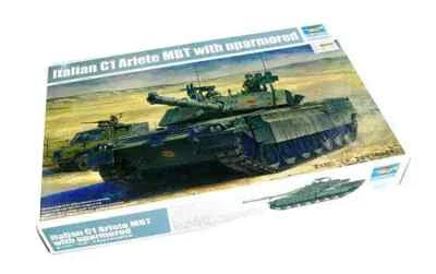 Trumpeter 00394 Italian C1 Ariete MBT With Uparmored Kit Montaggio 1/35 - Immagine 1 di 2