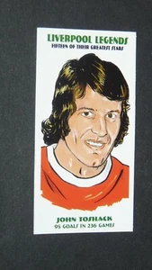 PHILIP NEILL CARD FOOTBALL 2000 LIVERPOOL LEGENDS REDS #6 JOHN TOSHACK WALES - Picture 1 of 2