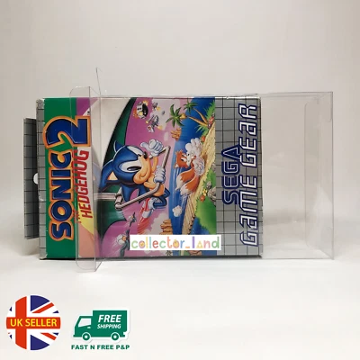 Game Gear GG Box Protezioni Scatola Forte Chiara Rigida Display Plastica Custodia PET