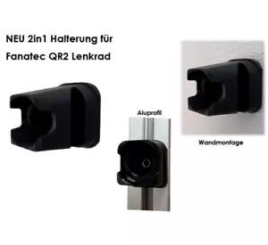 2in1 Support Convient pour Fanatec QR2 Guidon Quick Release Profil/Wallmount - Imagen 1 de 3