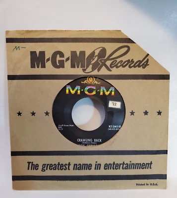 Roy Orbison  CRAWLING BACK (ROCK N ROLL 45) #13410 PLAYS VG++ - Image 1 of 4