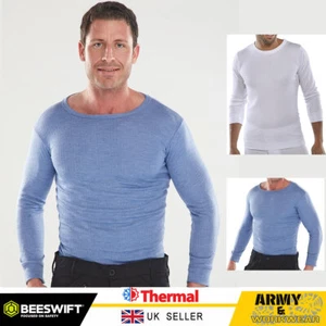 Beeswift Thermal Vest Long Sleeve T-Shirt Mens Warm Underwear Baselayer Top - Picture 1 of 3