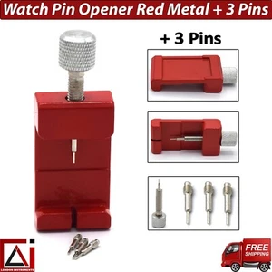 Watch Pin Opener Red Metal 6.5 cm Band Strap Remover Watch Back Case Repair Tool - Picture 1 of 7