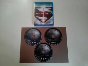 Man Of Steel Blu-ray + DVD + Special Features~ 3 Disc Set - Imagen 1 de 3