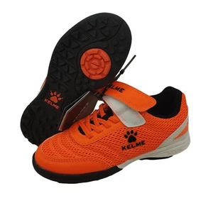 Zapatos de fútbol juveniles sin cordones KELME talla 10 naranja y negro - Imagen 1 de 6