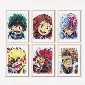 My Hero Academia Ballpoint Pen Print Set - Picture 1 of 2