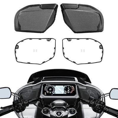 Front Fairing Speaker Grills Mesh Covers Fit For Harley CVO Road Glide 23-25 US - Image 1 of 4