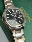 Citizen Eco-Drive Atessa H411-T006728 Vintage Date Men's Watch Used Japan Made
