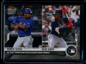 2021 Topps Now #OS-28 Marcus Semien / Ozzie Albies Base Card Off Season