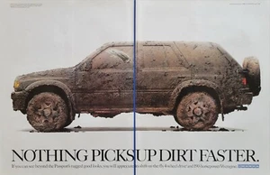 VINTAGE 2-SEITIGE DRUCKANZEIGE 1996 - HONDA PASSPORTANZEIGE - NICHTS NIMMT SCHMUTZ SCHNELLER AUF - Bild 1 von 1