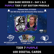 Topps Star Wars Card Trader 2024 Base Series 2 Tier 7 Purple Day 1 & 2 PRESALE