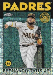 2021 Topps Series 2 FERNANDO TATIS JR. Silver Pack 1986 Chrome -PADRES- 85BC-81 - Imagen 1 de 1