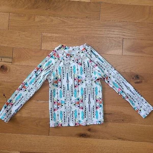 Billabong Surf Tribe Long Sleeve Rashguard Size 4 - Picture 1 of 5