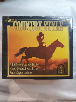 COUNTRY STYLE 4CD SET WILLIE NELSON, CONWAY TWITTY, FREDDY FENDER, DONNA FARGO.. - Image 1 of 2