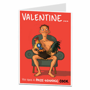 Funny Valentines Card For Him Male Husband Boyfriend Silly Stupid Design
