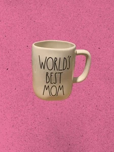 Rae Dunn "WORLDS  BEST MOM” Pastel Green Mug New - Picture 1 of 6