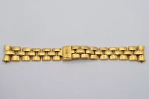 EBERHARD AQUADATE ARMBAND 20MM UHR 18K 750 GOLD 62 GRAMM NO STRETCH - Bild 1 von 4