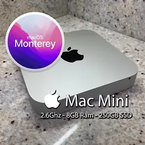 Apple Mac Mini Desktop 2.6GHz Core i5 8GB RAM 250GB SSD - Mac OS Monterey - Picture 1 of 11