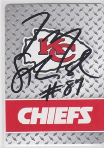 TROY SADOWSKI KANSAS CITY CHIEFS 1991 GEORGIA AUTOGRAPHED PLAYING CARD - Picture 1 of 1