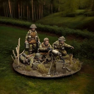 WW2 Hürtgenwald Canadian Vickers HMG 28mm ideal Bolt Action etc Wargames - Bild 1 von 4