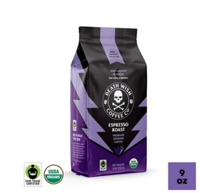 Death Wish Caffè, Biologico e Commercio Equo, Espresso Tostato, Caffè Macinato, 9oz - Foto 1 di 10