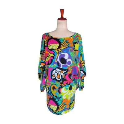 Traje de baño retro Trina Turk Sevilla vestido túnica talla pequeña Foto 1 de 4