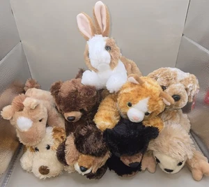 Aurora Mini Flopsie Dog Bear Bunny Beaver 8" Plush Stuffed Animal Toy Lot of 9 - Picture 1 of 13