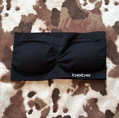 Bebe Black Bandeau Bra Size m - Image 1 of 3